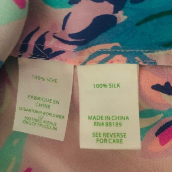 Lilly Pulitzer Elsa Top "Mermaid In The Shade" - Picture 5 of 8